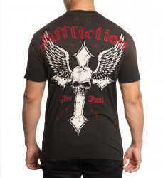 Футболка муж. Affliction LIVE FAST BLACK