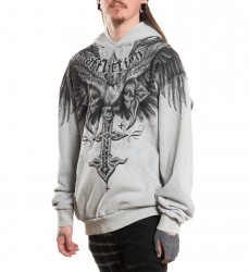 Толстовка муж. Affliction DEATH EYES GREY