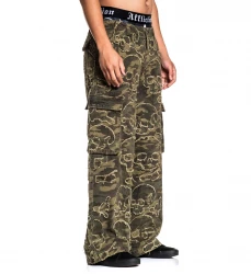 Джинсы муж. Affliction SKULL CAMO