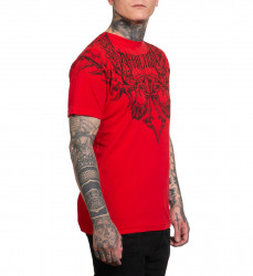 Футболка муж. Affliction VERTIBRATE RED