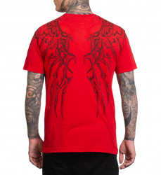 Футболка муж. Affliction VERTIBRATE RED