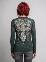 Пуловер двусторонний жен. Affliction ETERNAL OIL