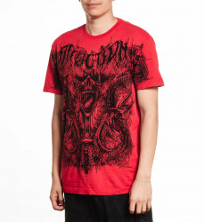 Футболка муж. Affliction CAUSTIC ABYSS RED