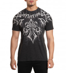 Футболка муж. Affliction SKELETON BLACK