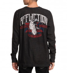 Пуловер двусторонний муж. Affliction ETHEREAL MIST