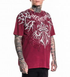 Футболка муж. Affliction SKELETON RED