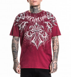 Футболка муж. Affliction SKELETON RED