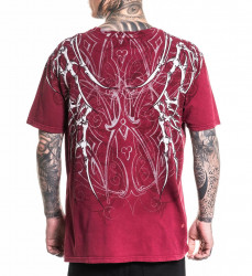 Футболка муж. Affliction SKELETON RED