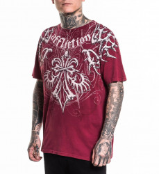 Футболка муж. Affliction SKELETON RED
