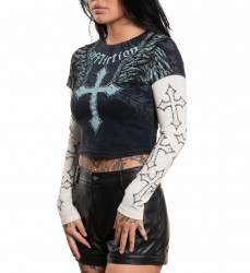 Лонгслив жен. Affliction CRISS CROSS 2FER