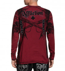 Пуловер двусторонний муж. Affliction INDIAN CHIEF RED