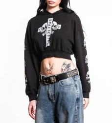 Толстовка жен. Affliction FREE MIND CROP